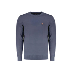 Norway 1963 Maglia Uomo Blu Girocollo con Ricamo e Logo