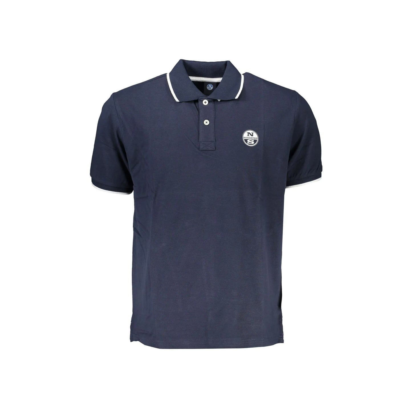 North Sails Polo Maniche Corte Uomo Blu Stampa Logo - foto prodotto