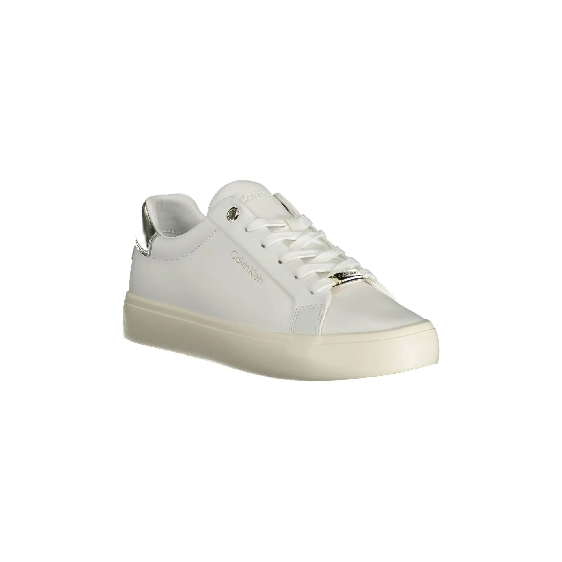 CALVIN KLEIN Sneakers Donna Bianche con Dettagli a Contrasto bianco - vista 2