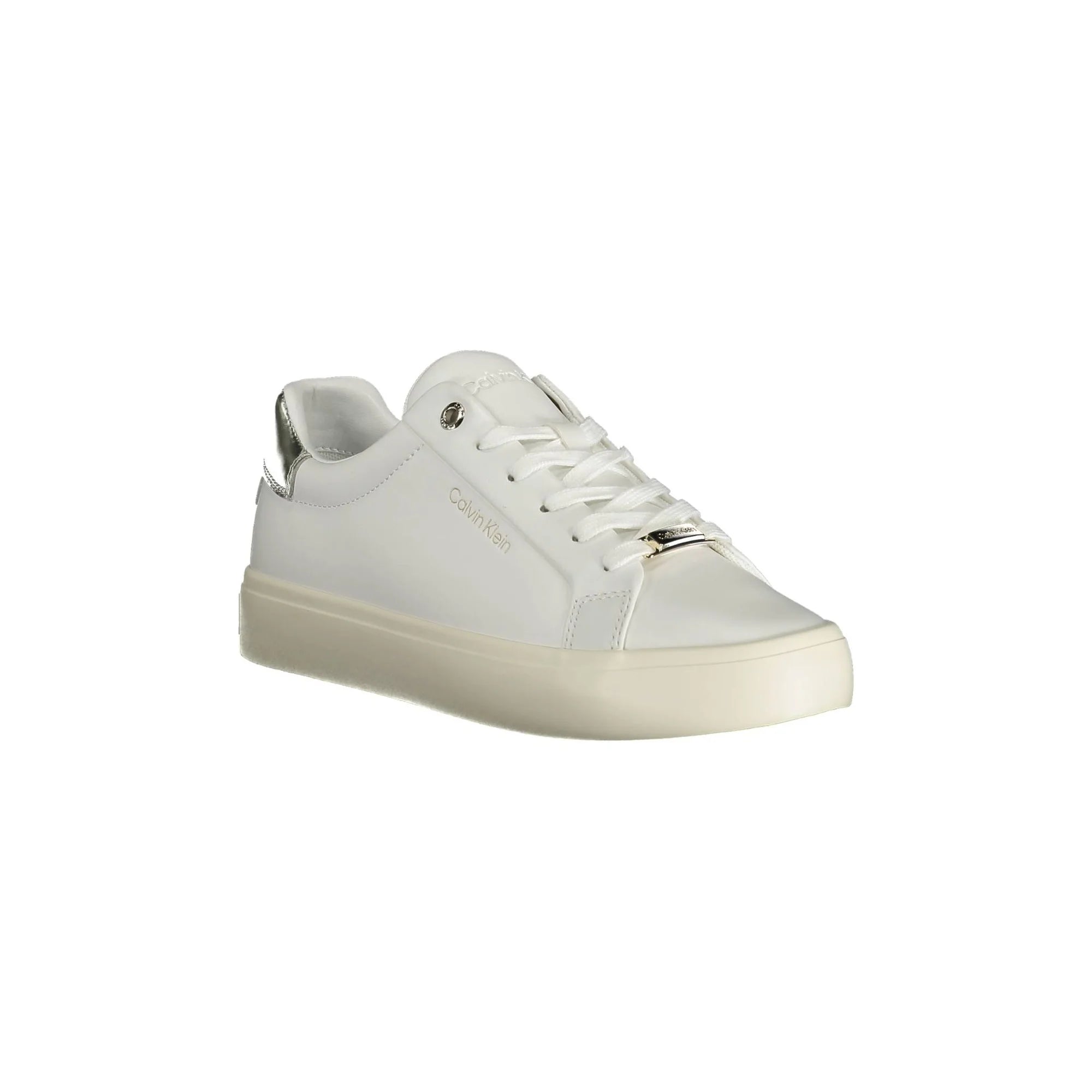 CALVIN KLEIN Sneakers Donna Bianche con Dettagli a Contrasto bianco - vista 2