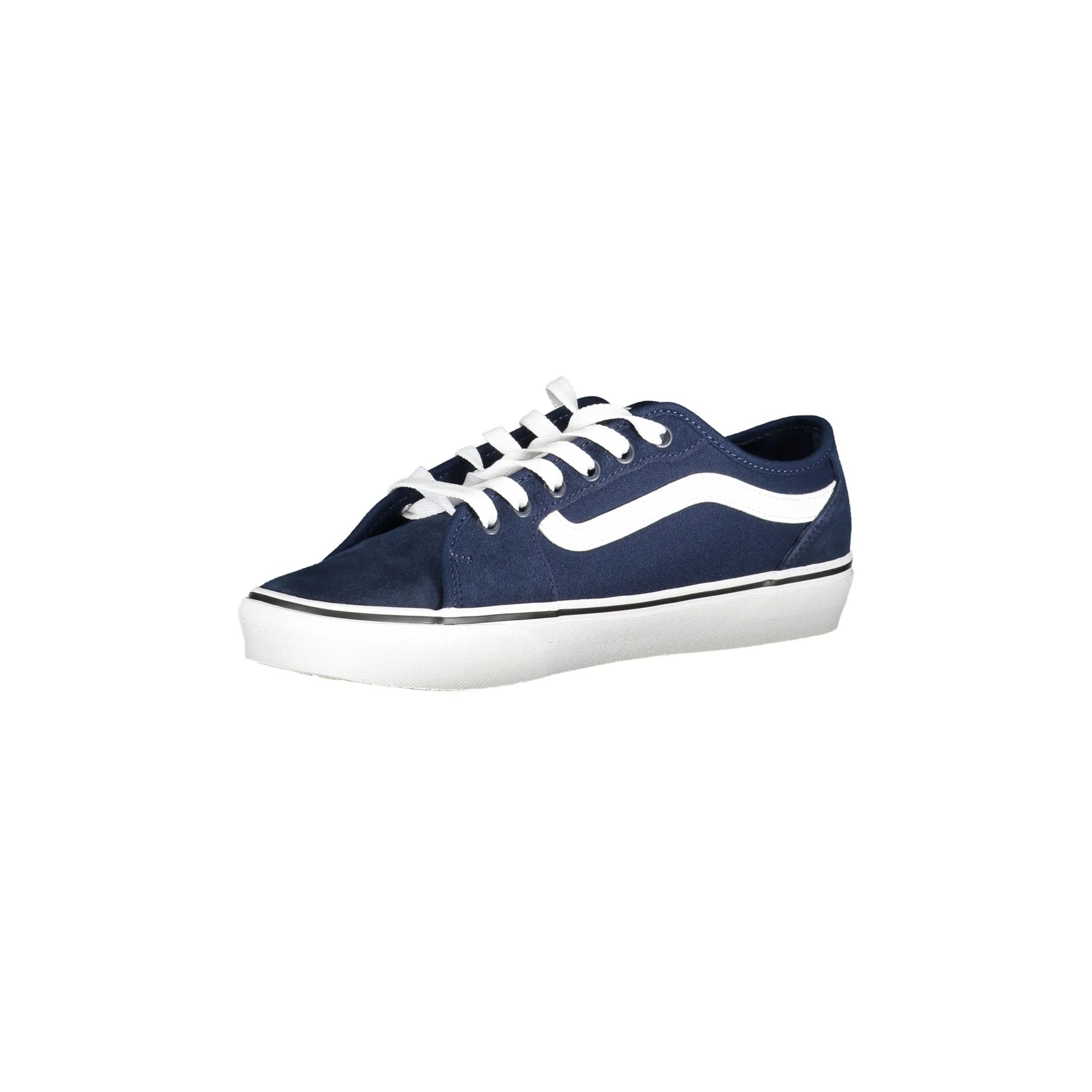 Vans Sneakers Uomo Blu Dettagli a Contrasto Logo - vista 3