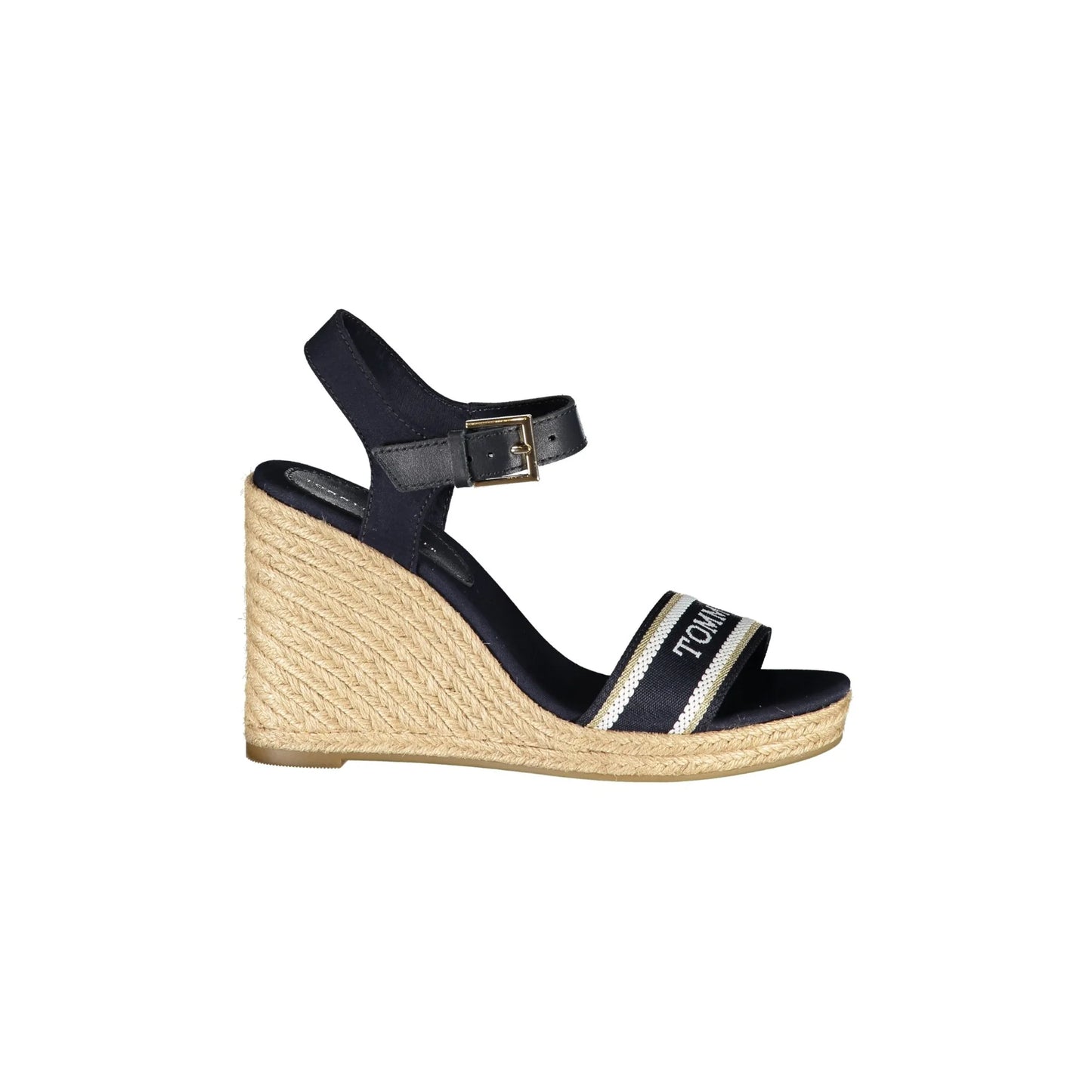 TOMMY HILFIGER Sandali Donna Blu con Zeppa e Fibbia alla Caviglia - foto prodotto
