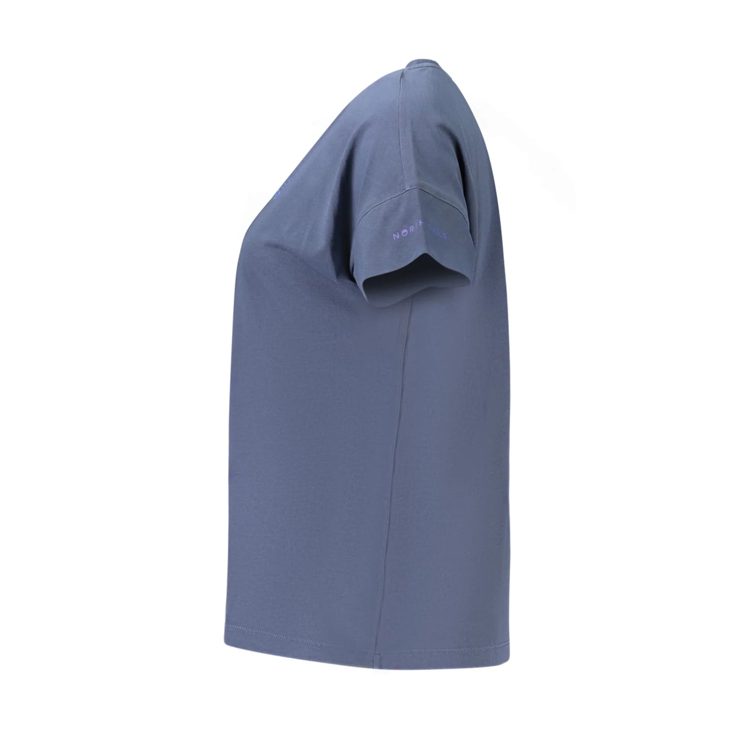 North Sails T-Shirt Maniche Corte Donna Blu Stampa in Rilievo - vista 3