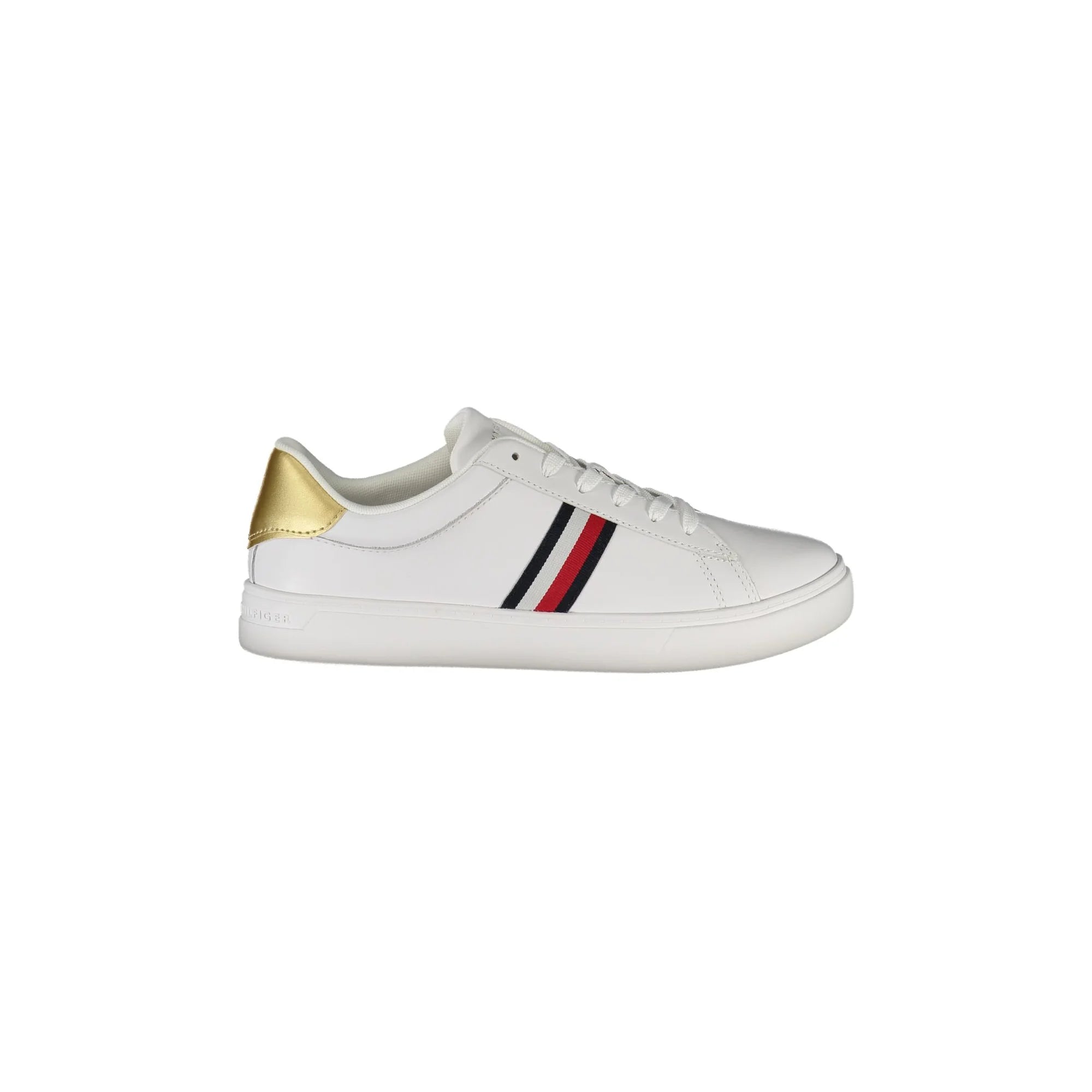 TOMMY HILFIGER Scarpe Sneakers Donna Bianche con Dettagli Oro e Plantare RemovibileBIANCO - foto prodotto