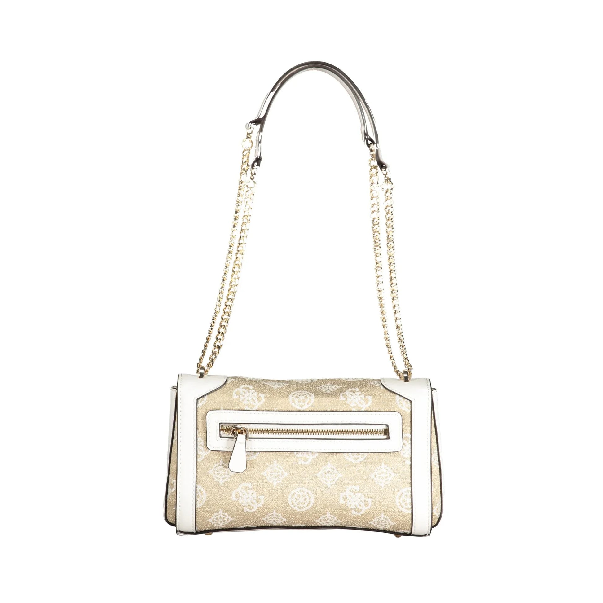 GUESS JEANS Borsa Donna Loralee Bianca a Spalla con Catena Borse bianco - vista 2