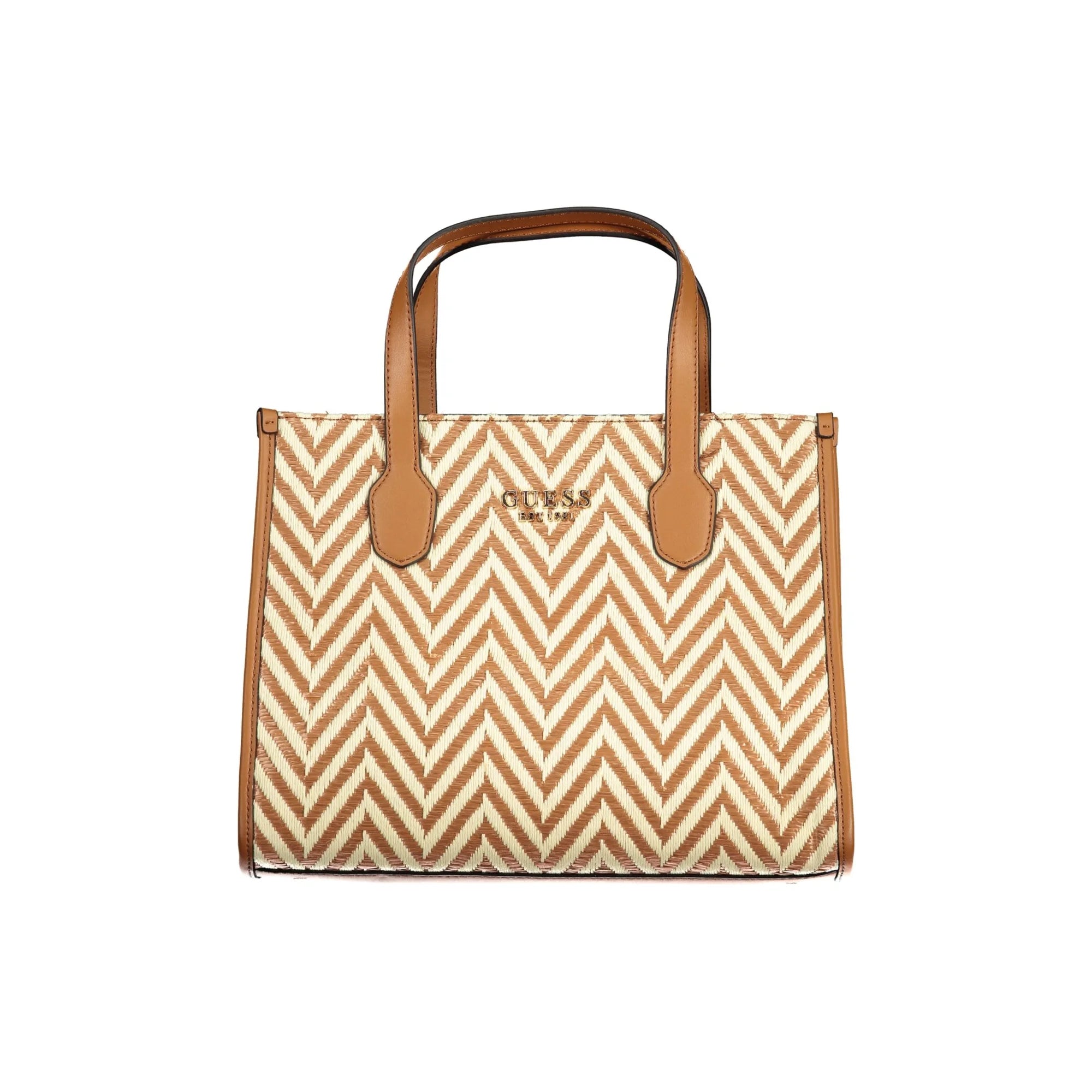 GUESS JEANS Borsa Donna Silvana a Mano Marrone con Tracolla e Zip Borse - foto prodotto