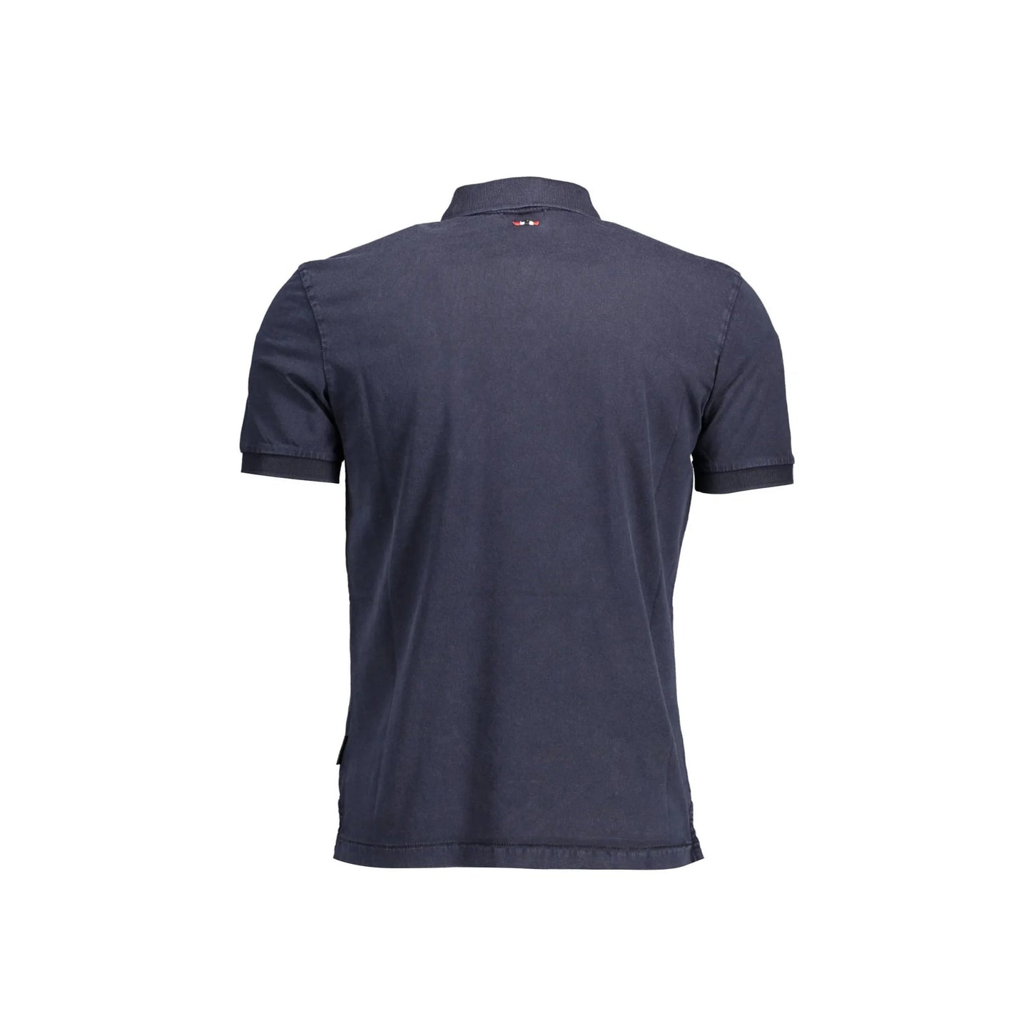 Napapijri Polo Maniche Corte Uomo Blu Stampa - vista 2