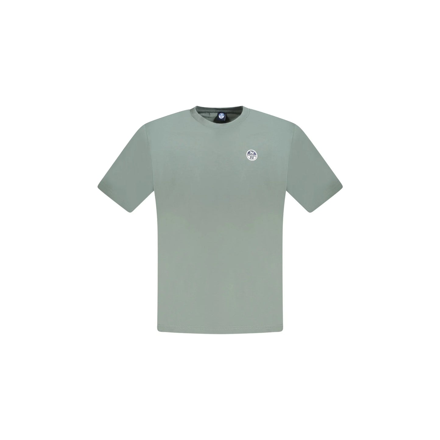 North Sails T-Shirt Uomo Verde Maniche Corte Applicazione Logo - foto prodotto