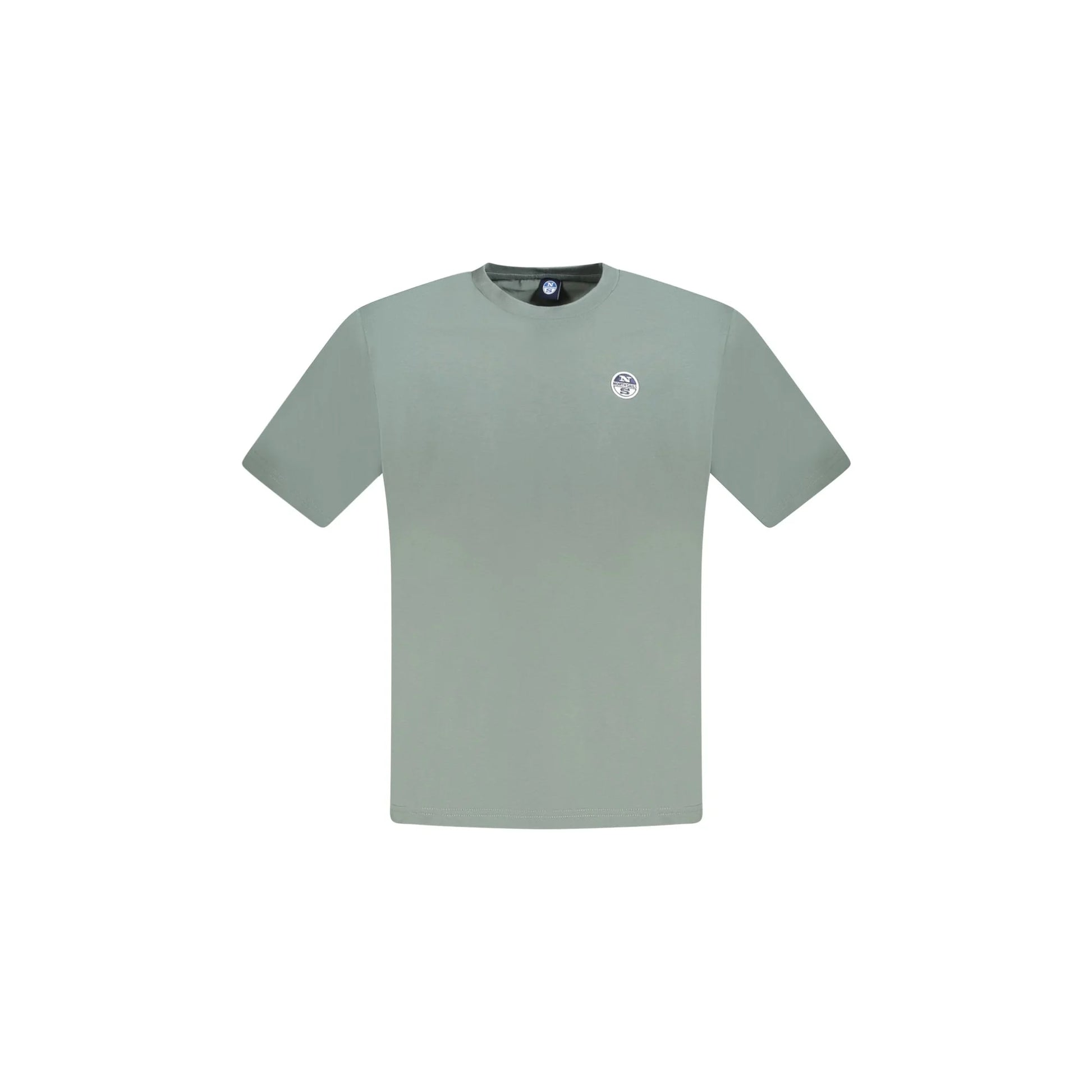 North Sails T-Shirt Uomo Verde Maniche Corte Applicazione Logo - foto prodotto