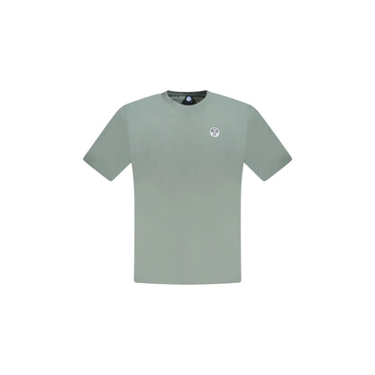 North Sails T-Shirt Uomo Verde Maniche Corte Applicazione Logo - foto prodotto