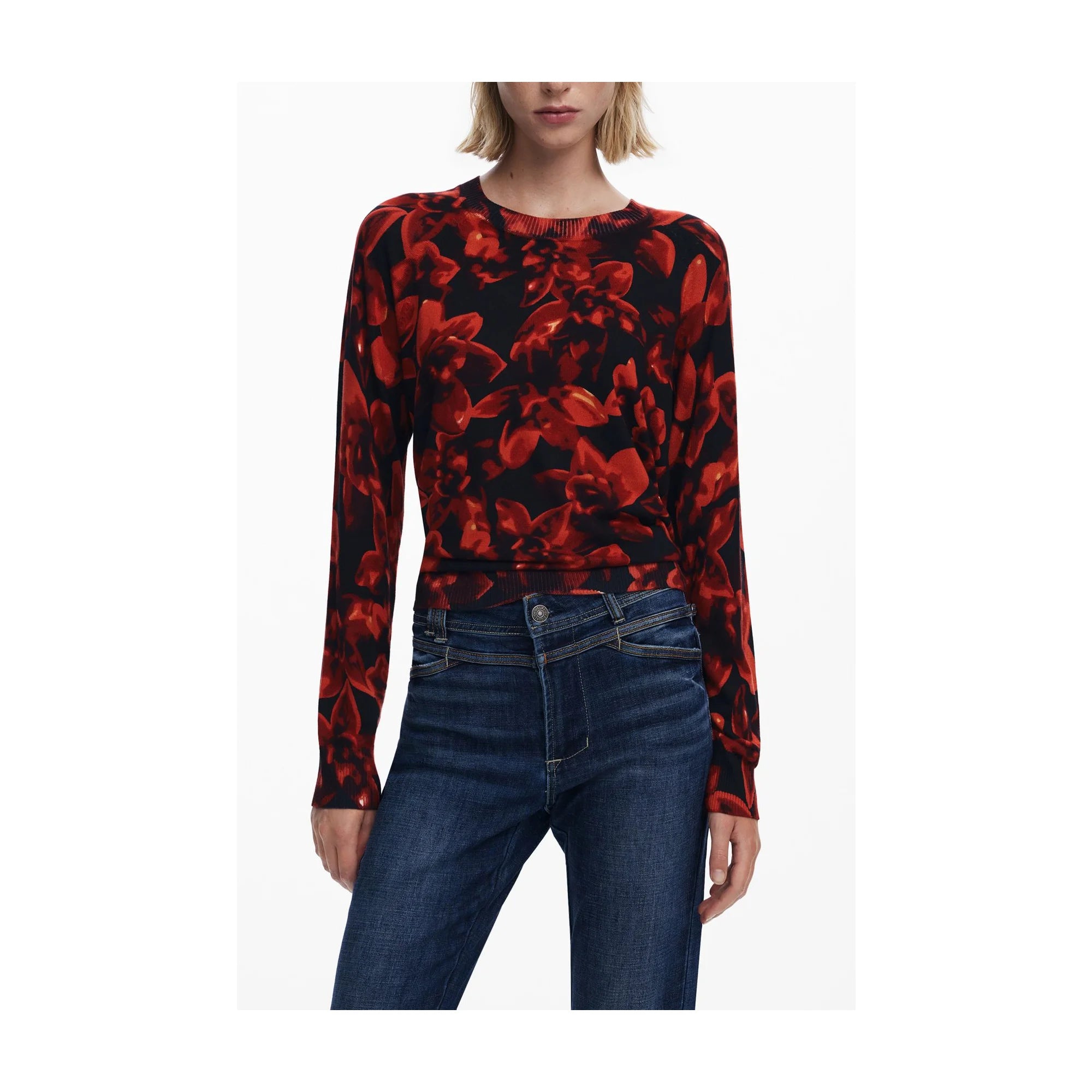 DESIGUAL MAGLIA DONNA NERO