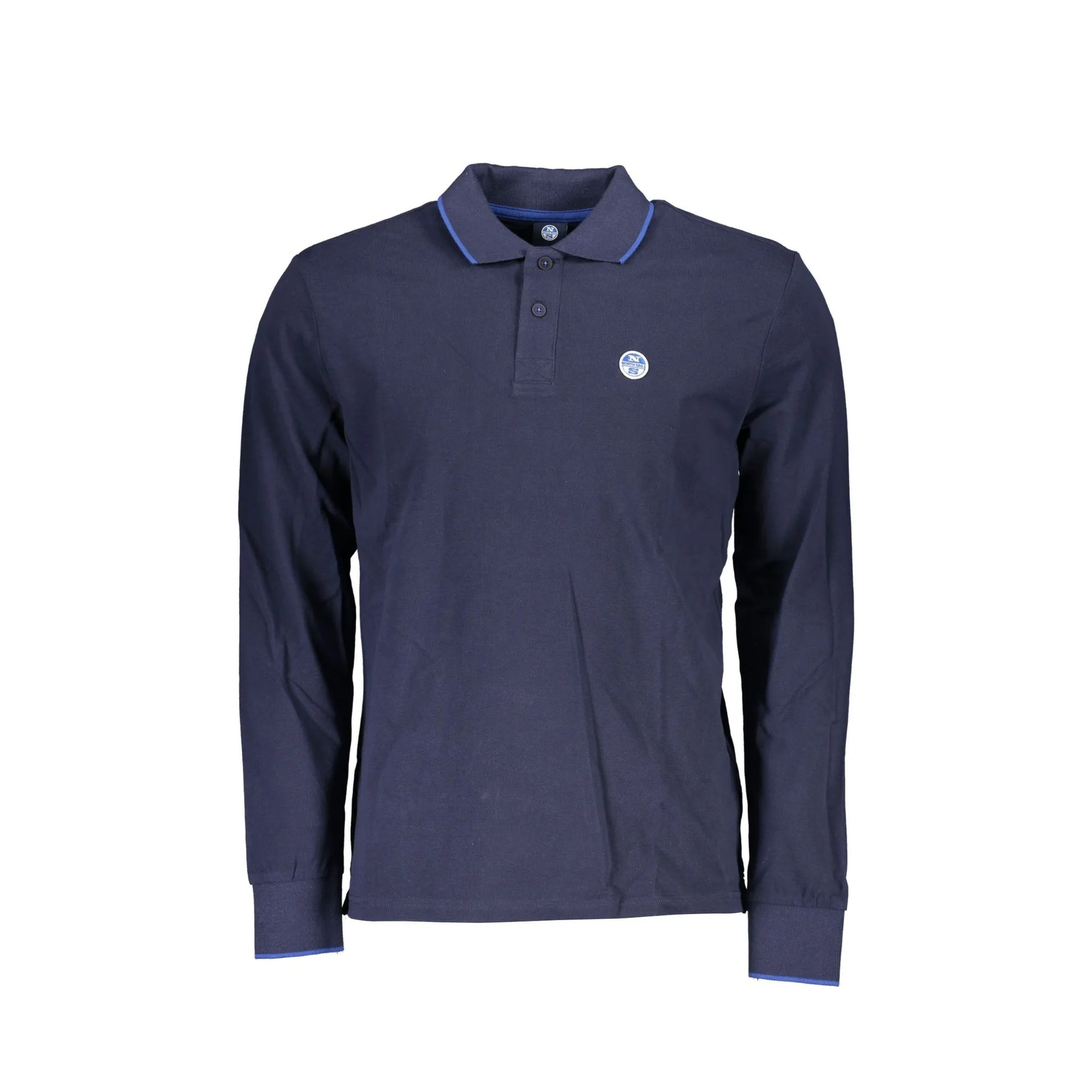 North Sails Polo Maniche Lunghe Uomo Blu Logo - foto prodotto