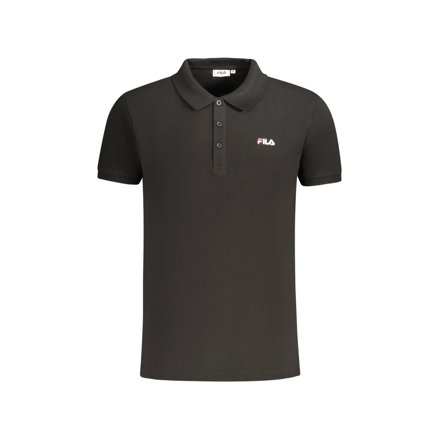Fila Polo Maniche Corte Uomo Nera Ricamo Nero - foto prodotto