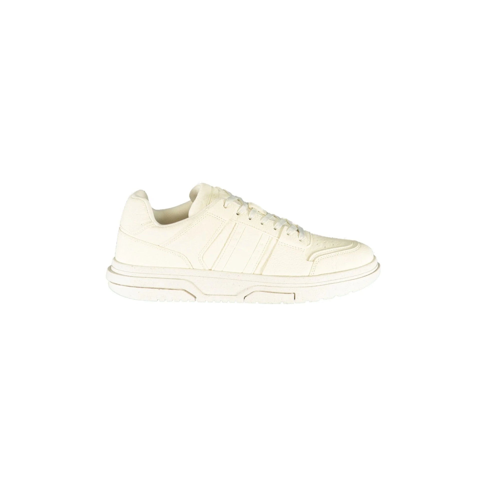 TOMMY HILFIGER Scarpe Sneakers Uomo Bianche con Lacci e Logo Bianco - foto prodotto