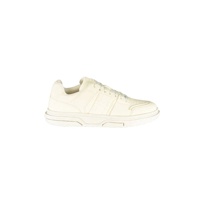 TOMMY HILFIGER Scarpe Sneakers Uomo Bianche con Lacci e Logo Bianco - foto prodotto