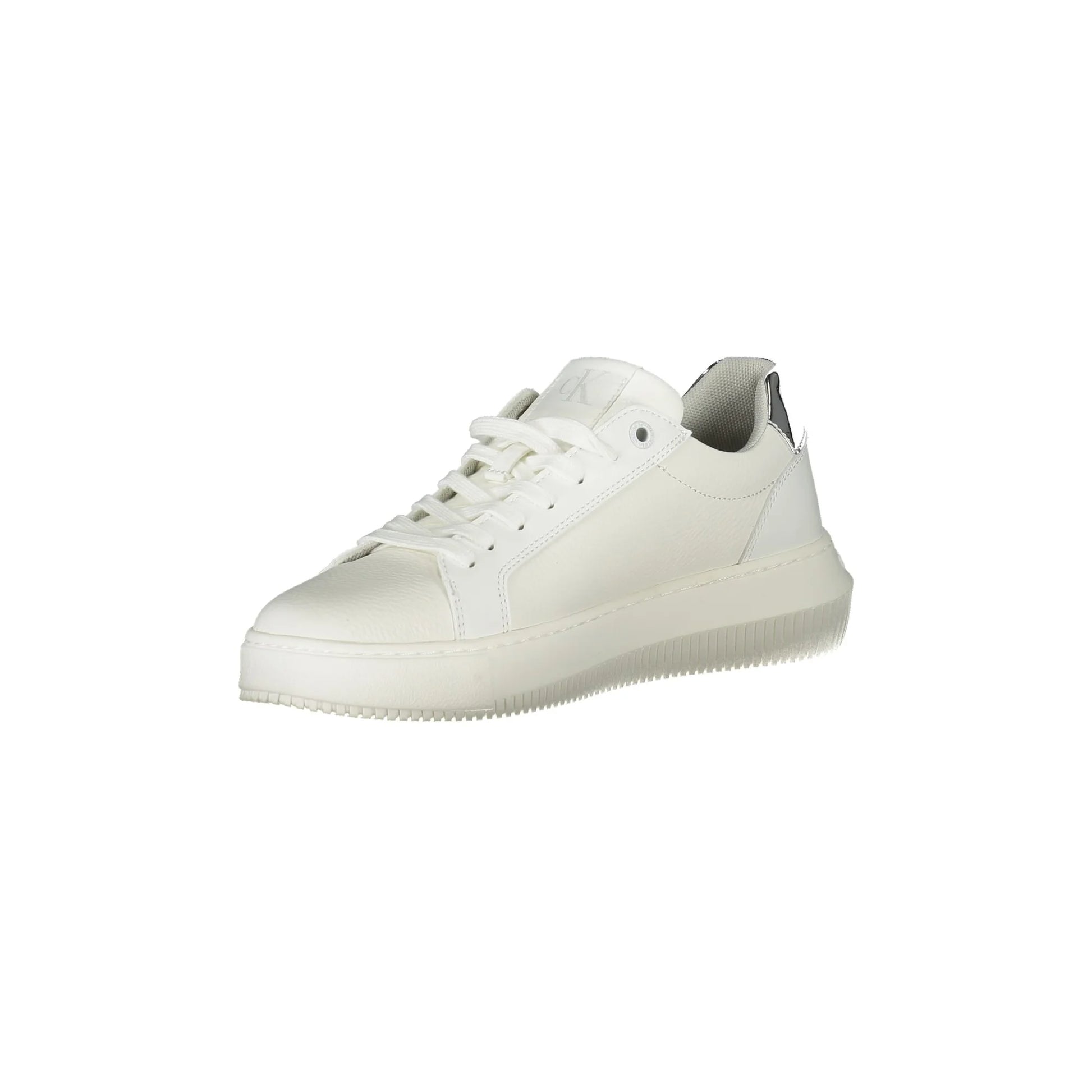 CALVIN KLEIN Scarpe Sneakers Donna Bianche con Dettagli Argento bianco - vista 3