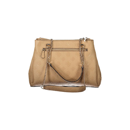 Guess Jeans Borsa a Spalla Donna beige Logo Borse - vista 3