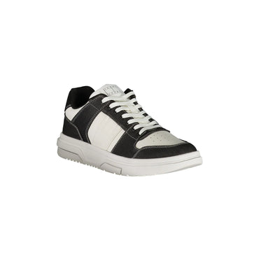 TOMMY HILFIGER Scarpe Sneakers Uomo Nere con Dettagli a Contrasto nero - vista 2