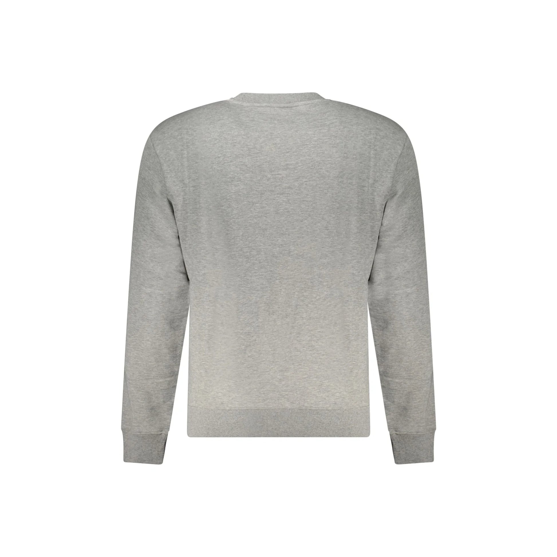 Napapijri Felpa Uomo Grigia Girocollo Relaxed Fit Logo Felpe grigio - vista 2