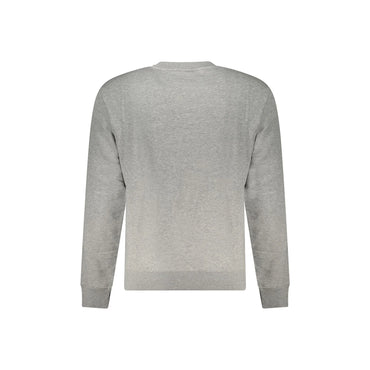 Napapijri Felpa Uomo Grigia Girocollo Relaxed Fit Logo Felpe grigio - vista 2