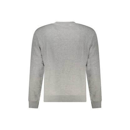 Napapijri Felpa Uomo Grigia Girocollo Relaxed Fit Logo Felpe grigio - vista 2