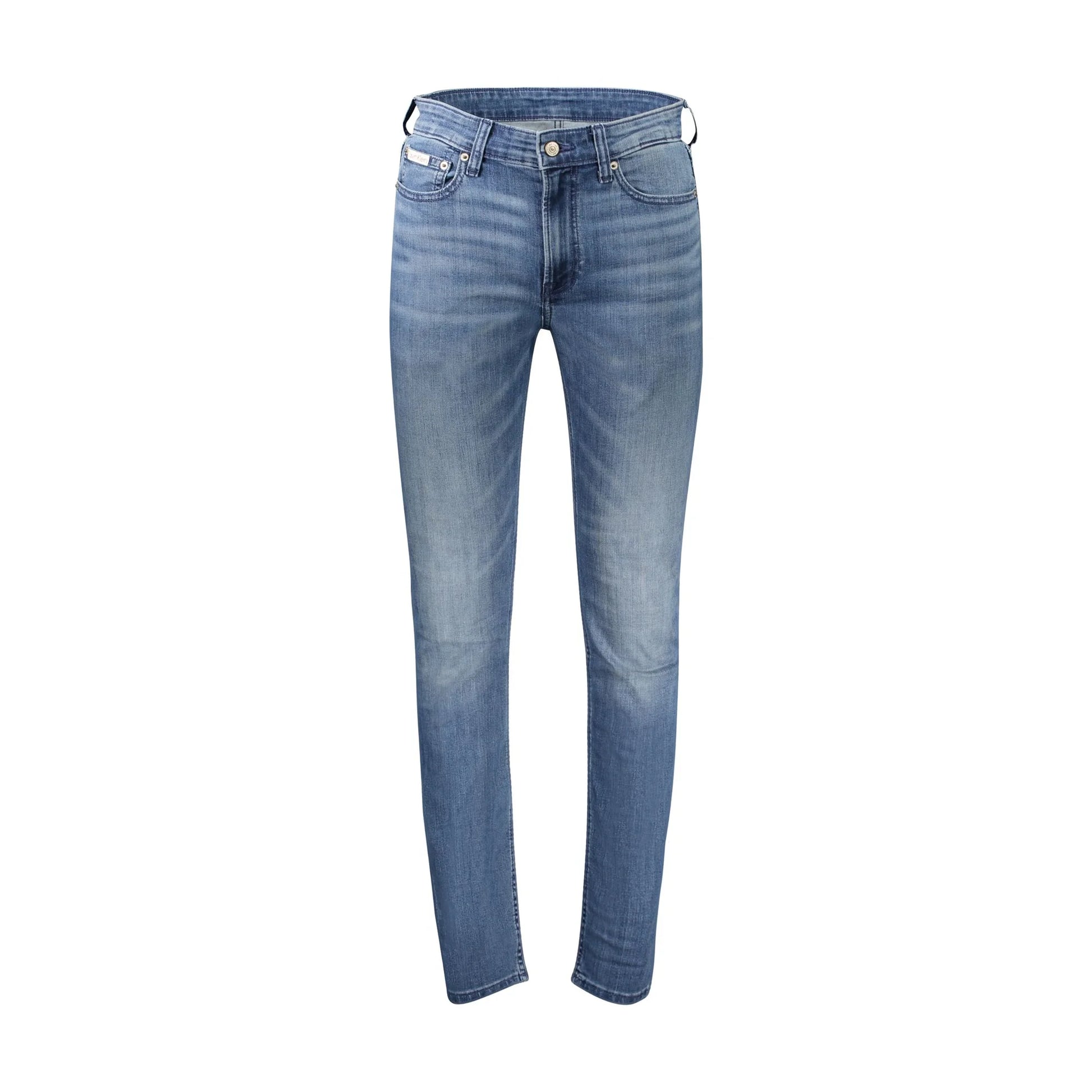 Calvin Klein Jeans Uomo Blu Slim Taper Logo - foto prodotto