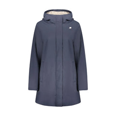 K-Way Giubbotto Maniche Lunghe Donna Blu Logo