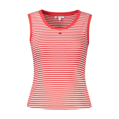 Tommy Hilfiger Canotta Donna Rossa Ricamo