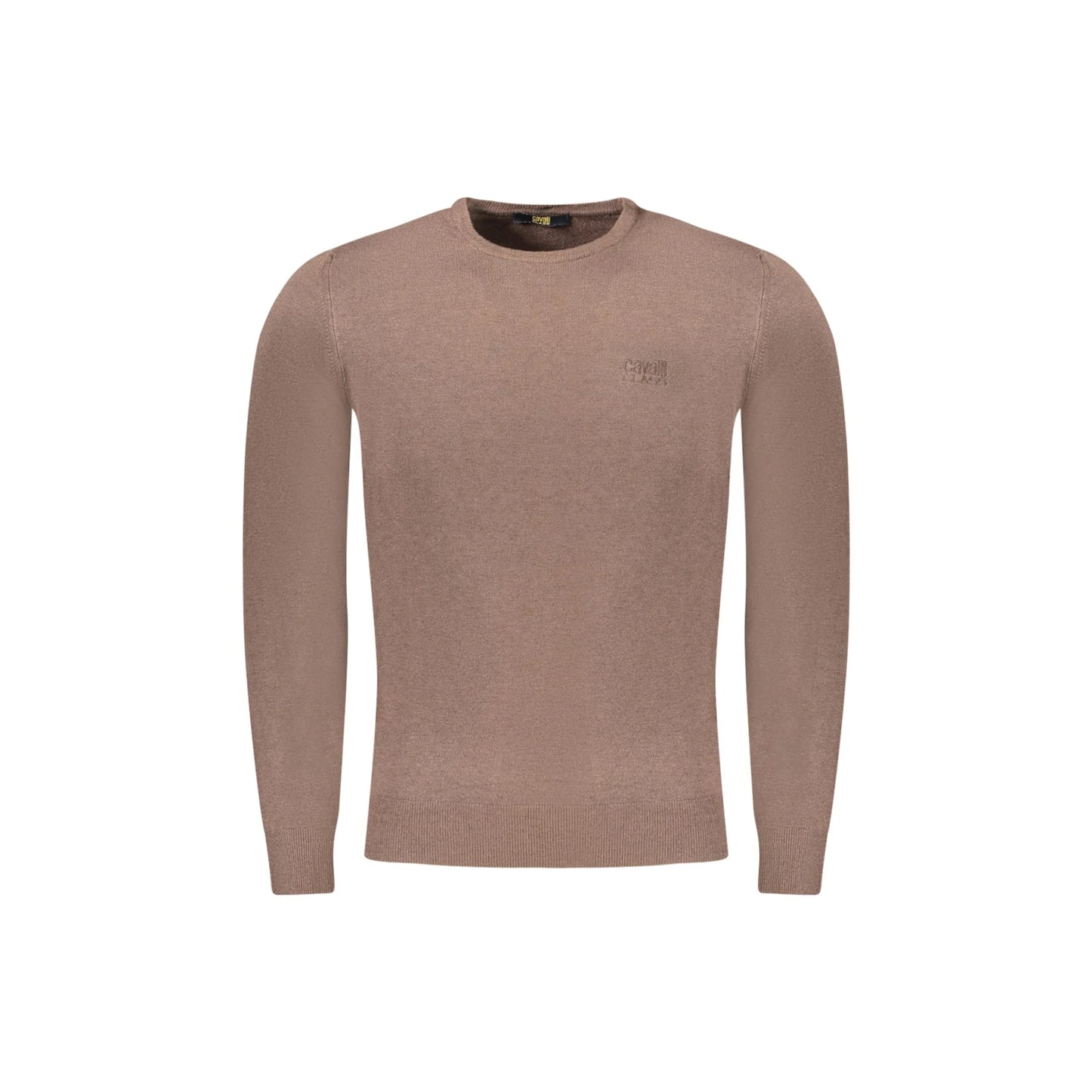 Cavalli Class Maglia Uomo Marrone Girocollo con Logo Maglie - foto prodotto