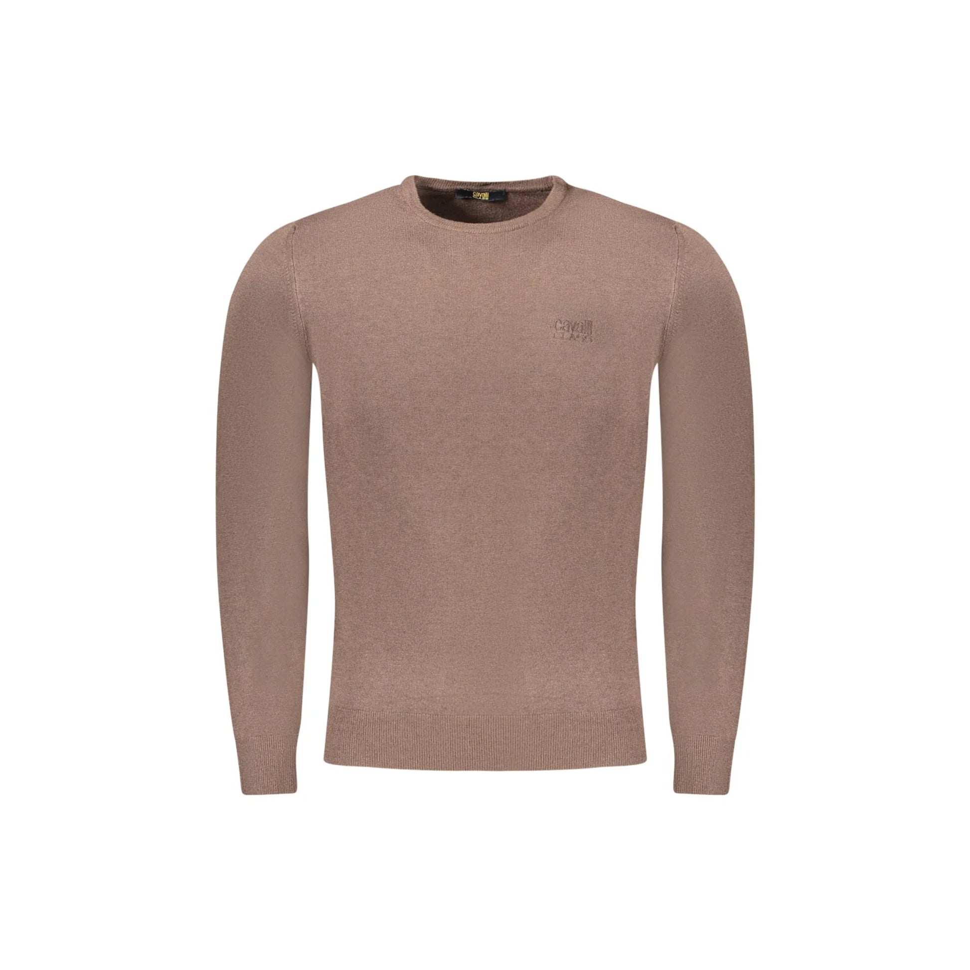 Cavalli Class Maglia Uomo Marrone Girocollo con Logo Maglie - foto prodotto
