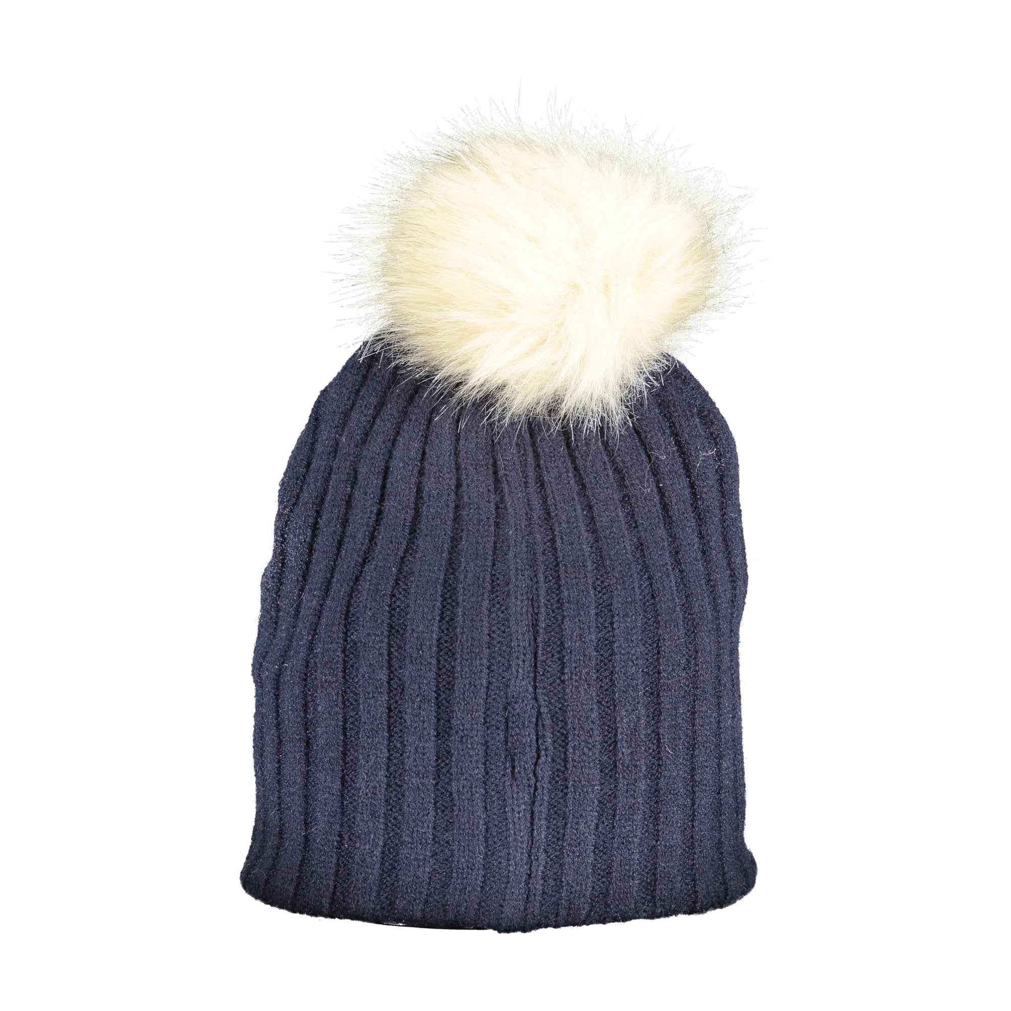 NORWAY 1963 Berretto Donna Blu scuro con Ponpon di Pelo e Logo Cappelli - vista 2