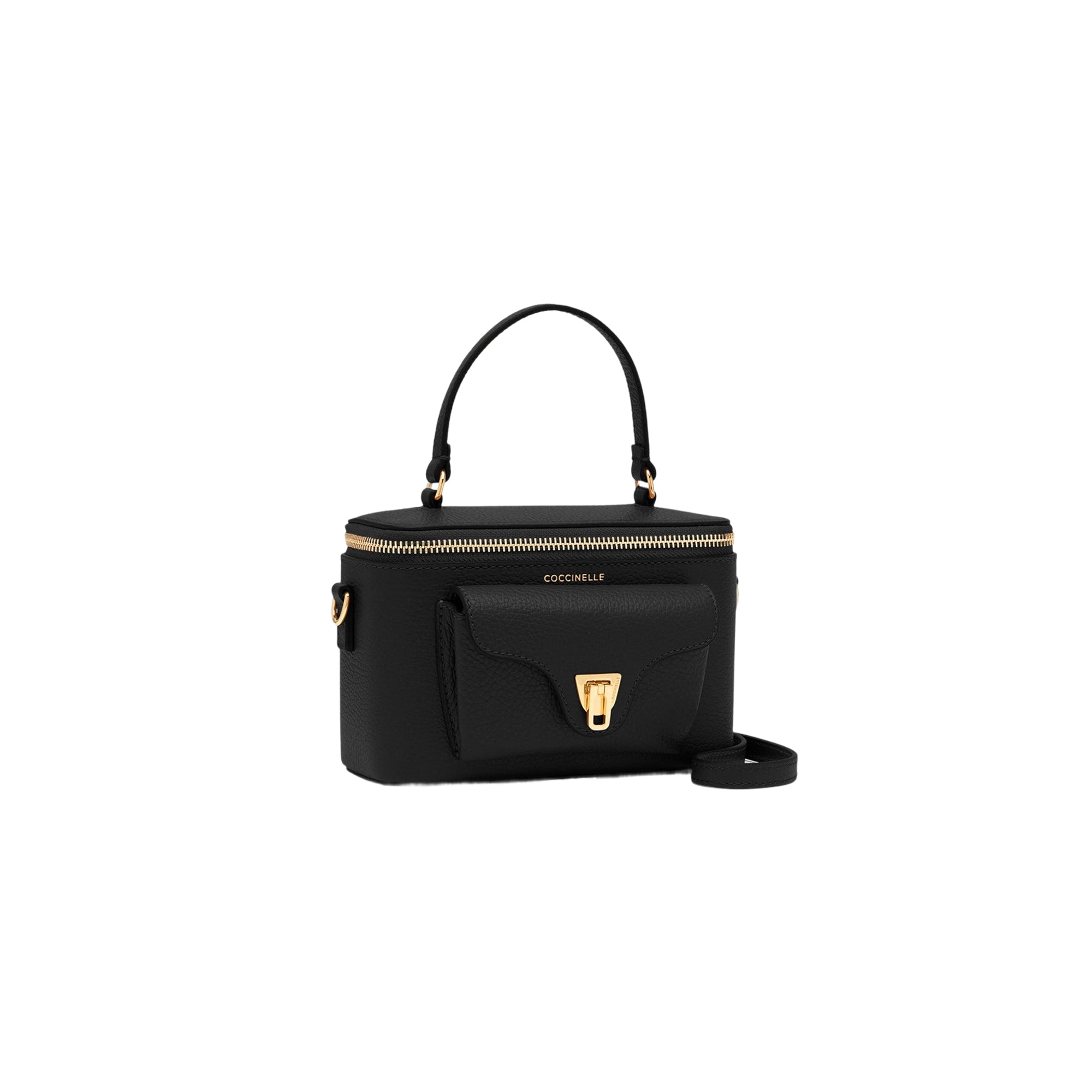 COCCINELLE Borsa Donna a Tracolla Nera, In Vera Pelle, Beat Generation