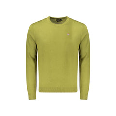 Napapijri Maglione Uomo Verde Ricamo Logo