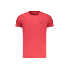 Pepe Jeans T-Shirt Μανίκια Κοντά Ανδρική Κόκκινη Εκτύπωση Λογότυπο