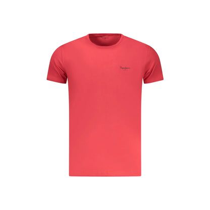 PEPE JEANS T-SHIRT MANICHE CORTE UOMO ROSSO