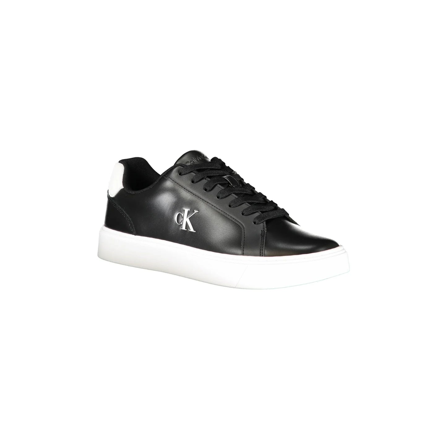 CALVIN KLEIN Sneakers Uomo Nere con Lacci e Dettagli Bianchi nero - vista 2