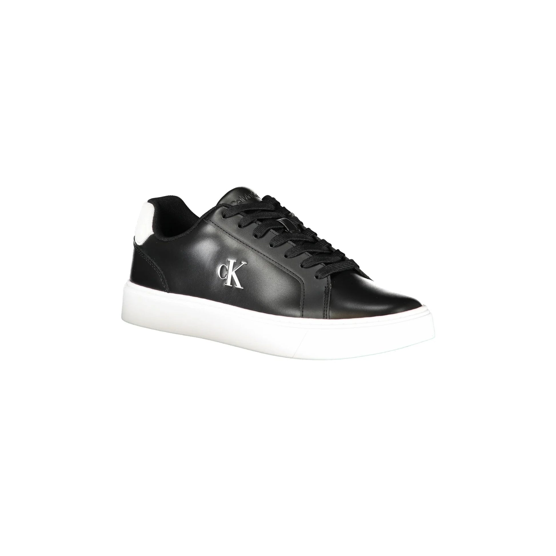 CALVIN KLEIN Sneakers Uomo Nere con Lacci e Dettagli Bianchi nero - vista 2