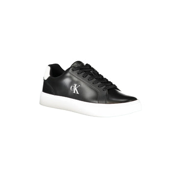 CALVIN KLEIN Sneakers Uomo Nere con Lacci e Dettagli Bianchi nero - vista 2