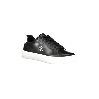 CALVIN KLEIN Sneakers Uomo Nere con Lacci e Dettagli Bianchi nero - vista 2