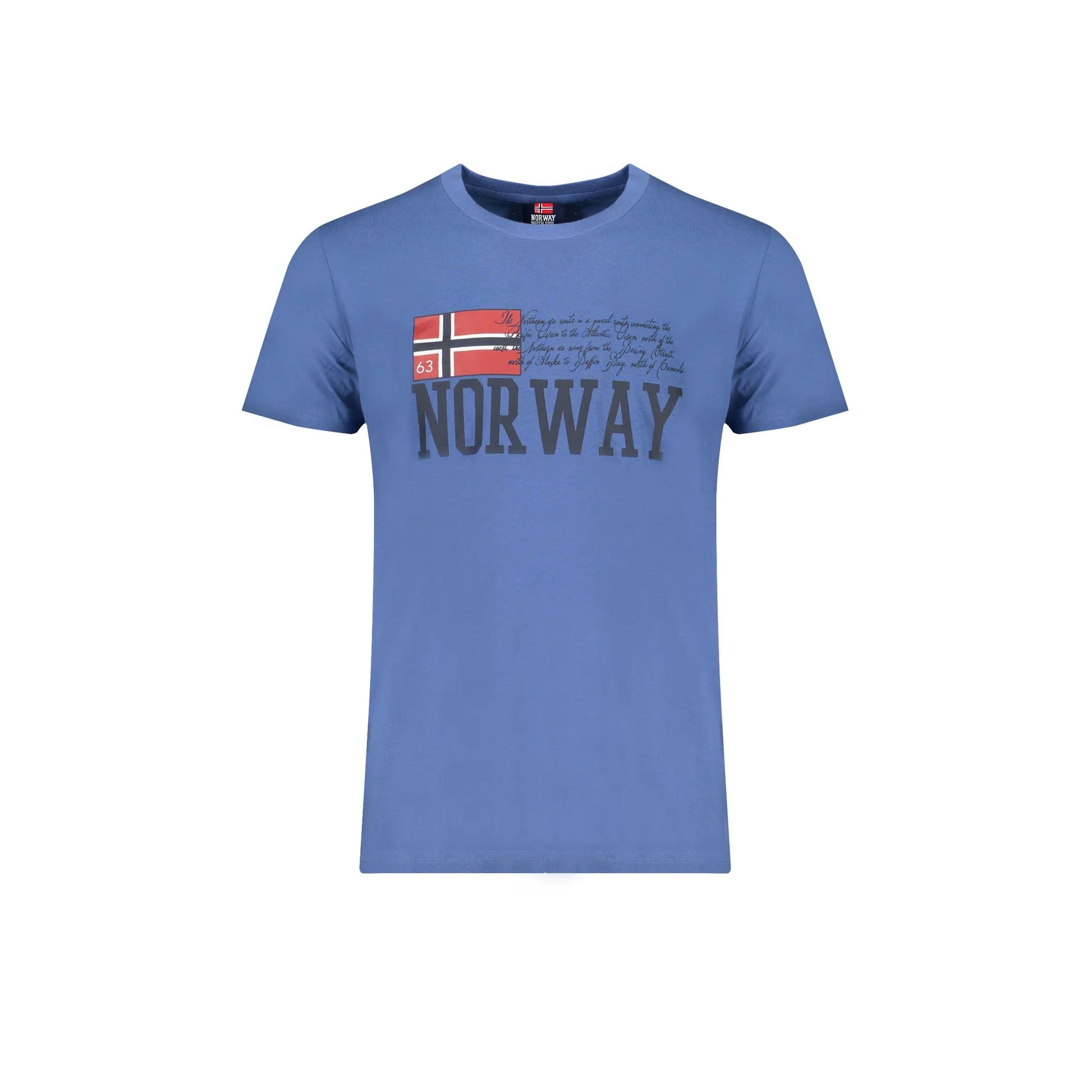 Norway 1963 T-Shirt Maniche Corte Uomo Blu Stampa - foto prodotto