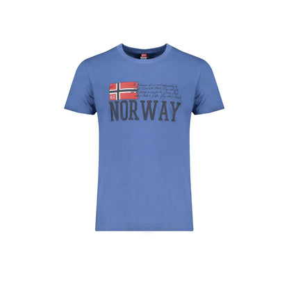 Norway 1963 T-Shirt Maniche Corte Uomo Blu Stampa - foto prodotto