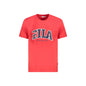 Fila T-Shirt Maniche Corte Uomo Rossa Stampa Logo Rosso - foto prodotto