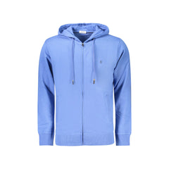 Coveri Moving Sweatshirt Lange Ærmer Mand Blå Lynlås Broderi