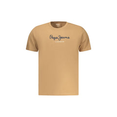 Pepe Jeans T-Shirt Μανίκια Κοντά Ανδρική Καφέ Εκτύπωση