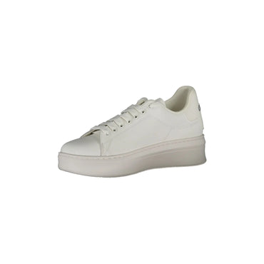 GAELLE PARIS Scarpe Sneakers Donna Bianche con Doppio Laccio Logato bianco - vista 2