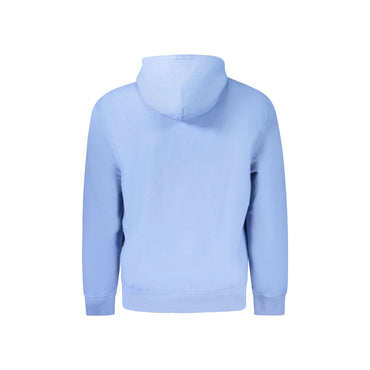 Calvin Klein Felpa Uomo Blu Cappuccio Garzata Logo Felpe - vista 2