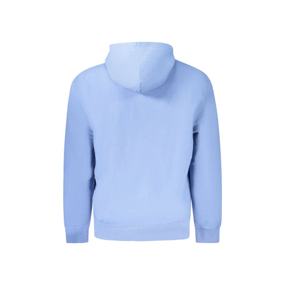 Calvin Klein Felpa Uomo Blu Cappuccio Garzata Logo Felpe - vista 2