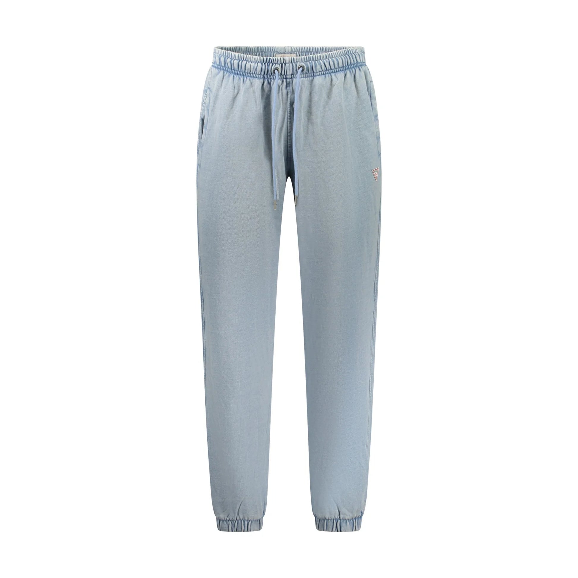 Guess Jeans Pantaloni Uomo Azzurri Logo Azzurro - foto prodotto