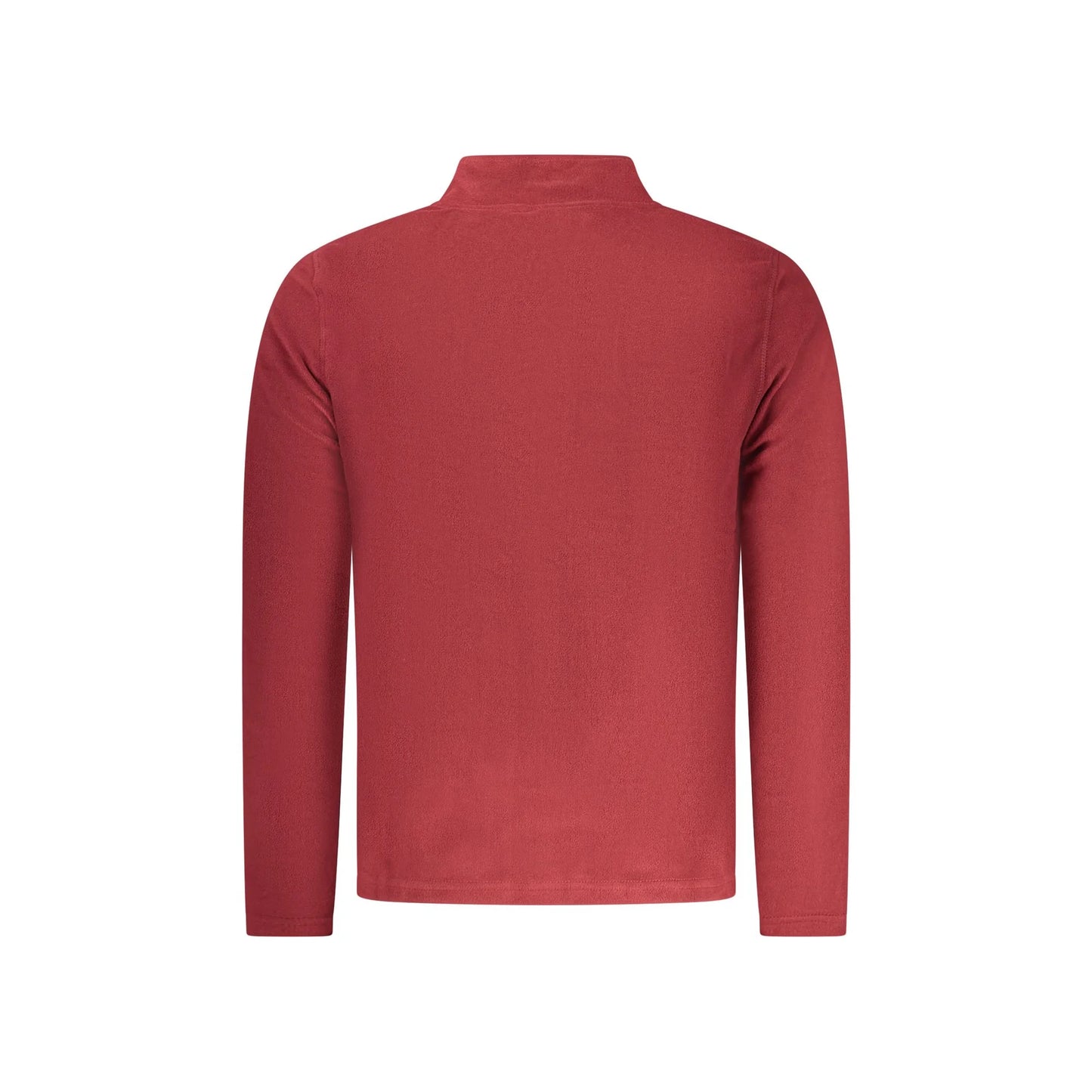 U.S. Grand Felpa Uomo Rossa Mezza Zip Pile Ricamo Logo Felpe rosso - vista 2