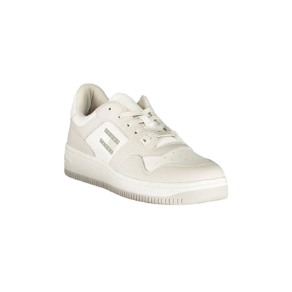 TOMMY HILFIGER Calzatura Sportiva Uomo Bianca con Dettagli Grigio Chiaro Sneakers bianco - vista 2